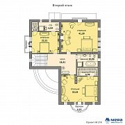 Планировки: Дом из газобетона по проекту M218  | СК Мера