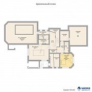 Планировки: Дом из крупноформатного кирпича по проекту М265  | СК Мера
