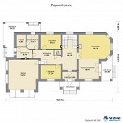 Планировки: Дом из кирпича по проекту M150  | СК Мера