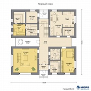 Планировки: Дом из кирпича по проекту M239 