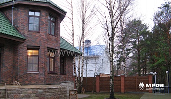 Фасады дома : Загородный дом из газобетона в Сосновом Бору №9