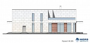 Фасады: Дом из монолита и кирпича по проекту M285  | СК Мера