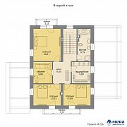 Планировки: Дом из кирпича по проекту M226  | СК Мера