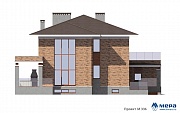 Фасады: Дом из крупноформатного кирпича по проекту М336 
