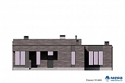 Фасады: Одноэтажный коттедж из газобетона по проекту М468 