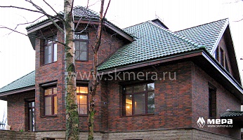 Фасады дома : Загородный дом из газобетона в Сосновом Бору №1