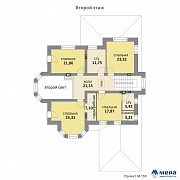 Планировки: Дом из кирпича по проекту M159 
