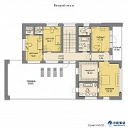 Планировки: Дом из кирпича по проекту M281  | СК Мера
