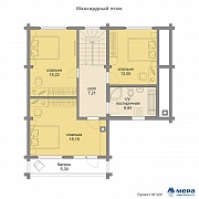 Планировки: Дом из клееного бруса по проекту M329  | СК Мера