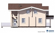 Фасады: Дом из клееного бруса c большой террасой по проекту M389 