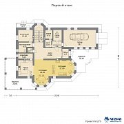 Планировки: Дом из кирпича по проекту M275  | СК Мера