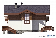 Фасады: Комбинированный дом по проекту М191 