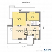 Планировки: Дом из кирпича по проекту M199 