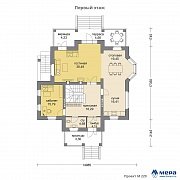 Планировки: Дом из кирпича по проекту M220  | СК Мера