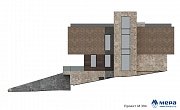 Фасады: Современный дом на уклоне по проекту M394  | СК Мера