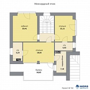 Планировки: Дом из кирпича по проекту M192 
