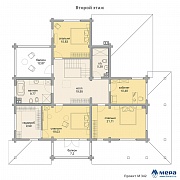 Планировки: Дом из клееного бруса по проекту M342 