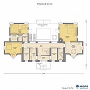 Планировки: Комбинированный дом по проекту М258 