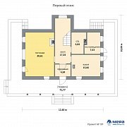 Планировки: Комбинированный дом по проекту М191  | СК Мера