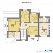 Планировки: Дом из кирпича  по проекту М219 