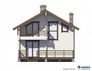 Фасады: Дом из клееного бруса по проекту M133  | СК Мера