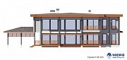 Фасады: Дом из клееного бруса по проекту M323  | СК Мера