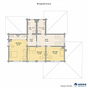 Планировки: Дом из клееного бруса по проекту M338 