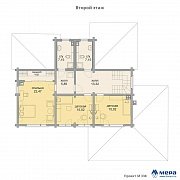 Планировки: Дом из клееного бруса по проекту M338  | СК Мера