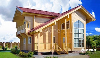 Фасады дома: Дом из клееного бруса 150 м. кв. №1