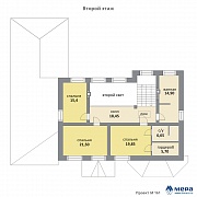 Планировки: Дом из кирпича по проекту M161 
