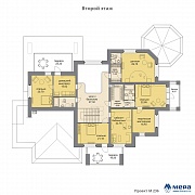 Планировки: Дом из кирпича по проекту M236 
