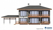 Фасады: Современный дом из кирпича по проекту M345  | СК Мера