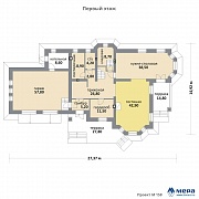 Планировки: Дом из кирпича по проекту M158 
