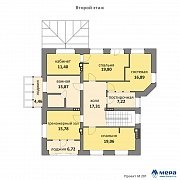 Планировки: Дом из кирпича по проекту M201 