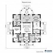 Планировки: Дом в классическом стиле по проекту M364  | СК Мера