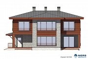 Фасады: Современный дом из кирпича по проекту M350  | СК Мера
