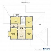 Планировки: Дом из кирпича по проекту M179  | СК Мера