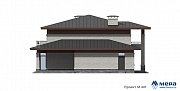 Фасады: Современный коттедж в стиле Райта по проекту М441  | СК Мера