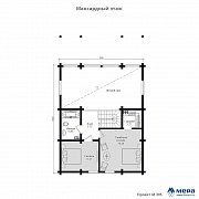 Планировки: Дом в скандинавском стиле из клееного бруса по проекту M395  | СК Мера