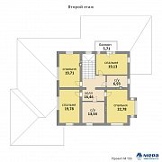 Планировки: Дом из кирпича по проекту M155 