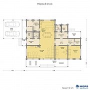 Планировки: Дом из клееного бруса по проекту M323  | СК Мера
